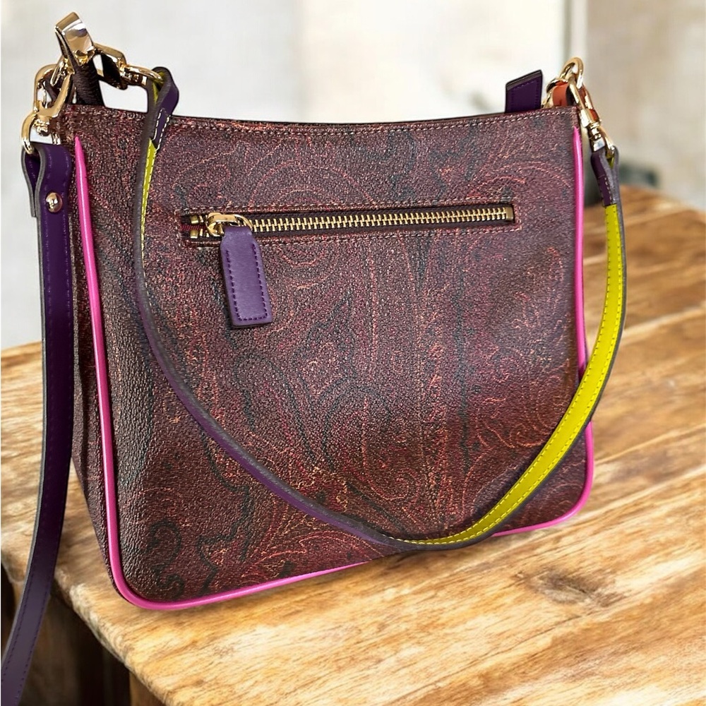 Elegant Brown Paisley Shoulder/tote Bag